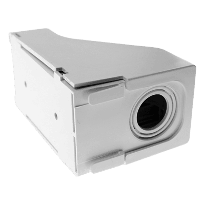 Accesorio para Techo Falso/Entrada / Conexión Tubería 1/2 a 1 In / Compatible Canaletas LD3, LD5, LD10 / Blanco Mate