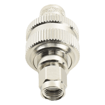 Conector SMA Macho Inverso / Anillo Plegable / Cables RG-8/U, LMR-400, Belden 9913 / Cuerpo Bronce Níquel / Contacto Oro / Aislante Teflón