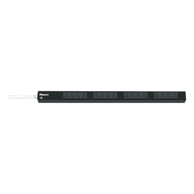 PDU Básico para Distribución de Energía, Enchufe de Entrada NEMA 5-20P, Con 16 Contactos NEMA 5-20R, de Instalación Vertical, 20 Amp, 120 Vca