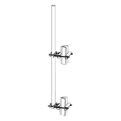Mástil de Montaje Lateral / 1.9" (48.26 mm) / 6' (1.82 m) / Acero Galvanizado / Torres Super Titan Secciones 1-21