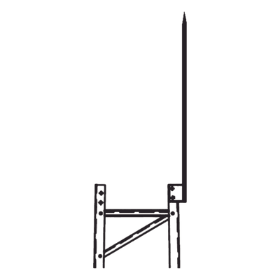 Punta Pararrayo / 96' (2.4 m) / Maciza / Torre TITAN / Herraje Incluido