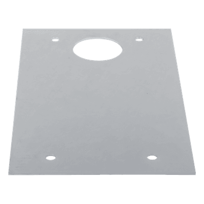 Base para Barrera / Acero Inoxidable / Compatible FAAC640 y FAAC642 / Anclaje Exterior