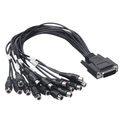 Adaptador de 15 Entradas de Audio para DVR´s epcom y HIKVISION
