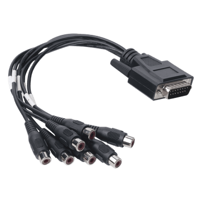 Adaptador de 7 entradas de Audio para DVR´s epcom y HIKVISION