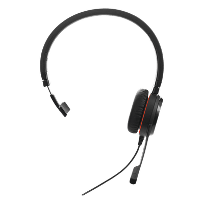 Jabra Evolve 30 Mono con conexión USB / 3.5mm, micrófono con cancelación de ruido y controlador en el cable con botones e indicadores LED (5393-829-309)