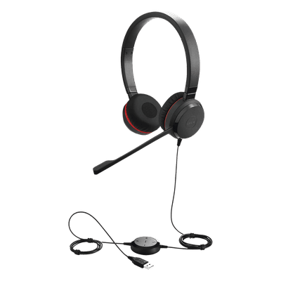 Auricular Profesional UC / Conectividad Dual USB y 3.5 mm / Micrófono con Cancelación de Ruido / Controlador en Cable con LED / Plug and Play