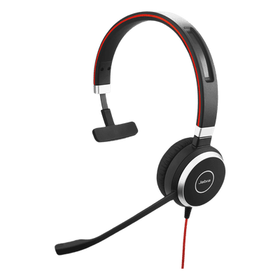 Diadema / Auricular Jabra Evolve 40 Mono / USB y 3.5mm / Cancelación de Ruido / Indicador de Ocupado (6393-823-109)