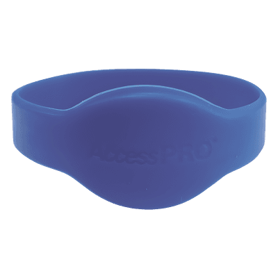 Brazalete de Proximidad / 125 kHz EM / 65 mm Diámetro / 2.13 ft / Wiegand 26 / Silicona / Azul