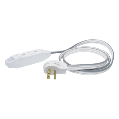 Extensión Eléctrica Plana / 1 m (3.28 ft) / AWG 16 / Clavija Aterrizada 90° / SPT-3 / CCA