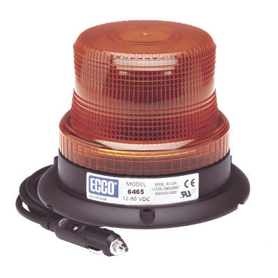 Mini Burbuja LED / Ámbar / Montaje Magnético / 12-80 VCC / 5.6" Diámetro / SAE J845 Clase III / -30°C a 50°C