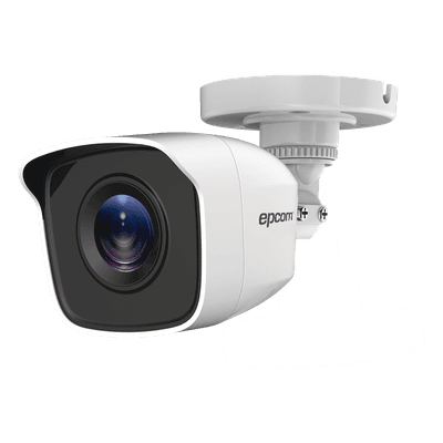 Bala TURBOHD 2 Megapíxeles (1080p) / METALICA / Gran Angular 103° / Lente 2.8 mm / IR EXIR Inteligente 20 mts / Exterior IP66 / TVI-AHD-CVI-CVBS