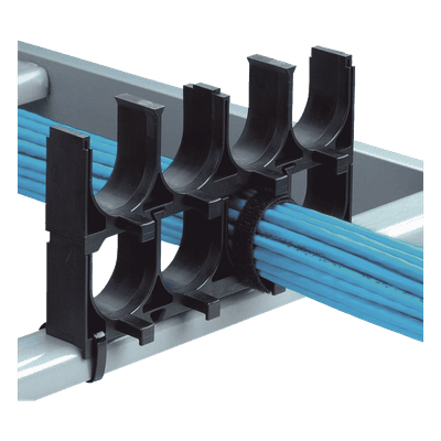 Espaciador de Cables Apilable / 4 Espacios / 1.25 in (31.8 mm) / Nylon 6.6 FR / Negro