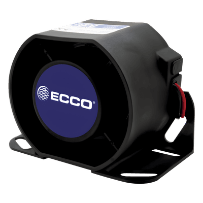 Alarma de Reversa Vehicular / 112 dB(A) / 12-36 VDC / Carcasa de Acero / Sellado Epoxi / 5.7" de Ancho