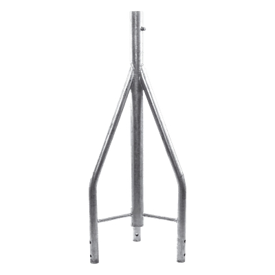 Tramo de Remate para Torre / Acero ASTM A36 / Galvanizado por Inmersión en Caliente / 3 Opresores para Pararrayos / Longitud 350 mm (1.15 ft) / Tolerancia ±1 mm
