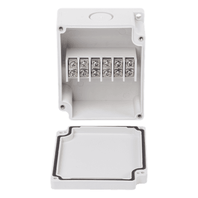 Cajas de Interconexión  con 6 Terminales. De 91 x 75 x 43 mm