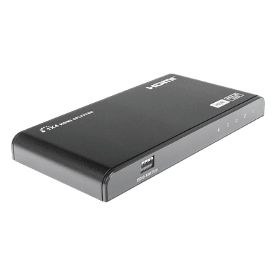 Divisor (Splitter) HDMI 4K de 1 Entrada a 4 Salidas (Simultaneas) / Soporta 4K×2K  / Ajuste de resoluciones EDID / HDR / HDMI 2.0 /  HDCP 2.2  / Permite mezclar pantallas en 4K y 1080P