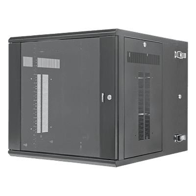 Gabinete de Montaje en Pared / 12 UR / 19in / 762mm (2.5 ft) Profundidad / Ventana de Seguridad / Acero