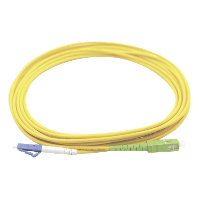 Jumper de Fibra Óptica / LC/UPC-SC/APC / Monomodo OS1/OS2 / Simplex / 1 m (3.28 ft) / PVC Amarillo