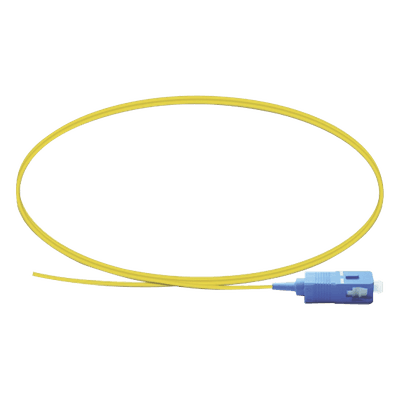 Pigtail de Fibra Óptica / Monomodo G.652D / SC/UPC / Simplex / 1 Metro (3.28 Pies) / Buffer 0.9 mm