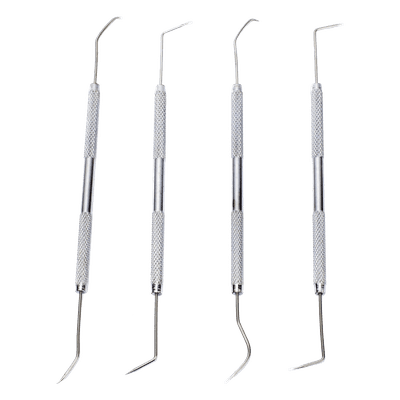 Juego de herramientas para soldadura / 4 piezas / Ganchos recto, diagonal, curvo y encorvado / Diseño ergonómico