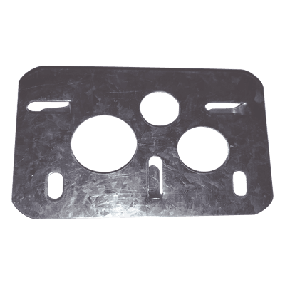 Placa Salida a Tubo Automática / 3/4", 1" y 1 1/4" / Lámina Galvanizada G60 / 5 kg
