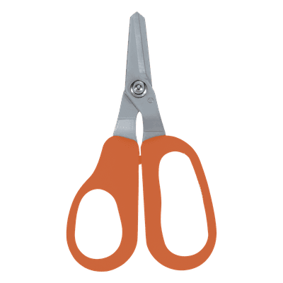 Tijeras para Kevlar / Corte de Fibra Óptica / Acero Cromado / Borde Dentado / Asas Ergonómicas