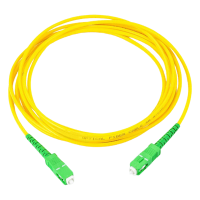 Jumper de Fibra Óptica / Monomodo SC/APC-SC/APC Simplex / 1 m (3.28 ft) / Forro PVC / 2 mm