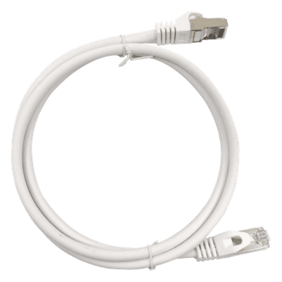 Patch Cord / Cat6A Blindado / 10G / 1.0 m (3.28 ft) / 500 MHz / AWG 27 / Blanco