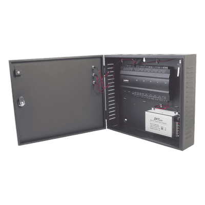 Controlador de Acceso 4 Puertas / 3,000 Huellas / 30,000 Tarjetas / TCP-IP / Gabinete Metálico con Fuente 12V 5A