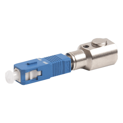 Adaptador de Fibra Óptica Desnuda / Conector SC/PC / Fibra hasta 250 micras / Multimodo y Monomodo / Compatible con OTDR, Medidor de Potencia y VFL
