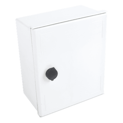 Gabinete de Poliéster / IP65 / 250 x 300 x 140 mm / Carga 30 kg / Placa Trasera Incluida / Cerradura con Llave