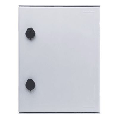 Gabinete de Poliéster / IP65 / 300 x 400 x 200 mm / Carga 30 kg / Placa Trasera Incluida / Cerradura con Llave