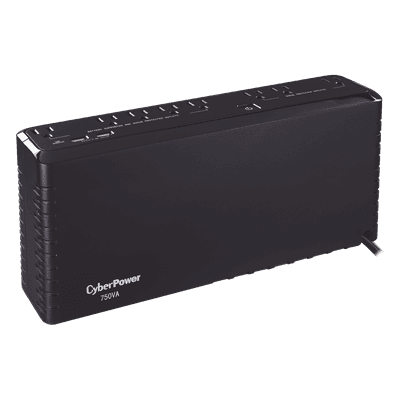 UPS de 750 VA/375 W, Topología Standby, Entrada 120 Vca NEMA 5-15P, de Escritorio, Con 8 Tomas NEMA 5-15R
