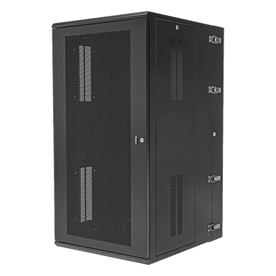 Gabinete de Montaje en Pared / 26 UR / 19in EIA / 762mm (2.5ft) Profundidad / Puerta Ventilada / Acero