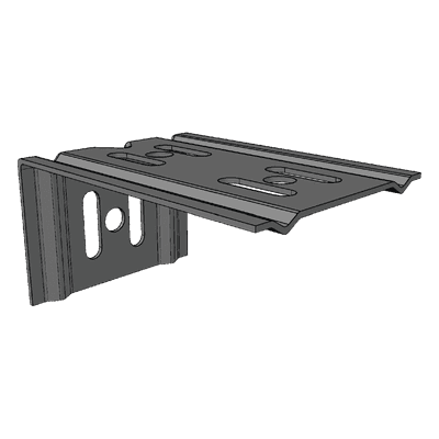 Ménsula para Malla / Charola 100 mm / Montaje en Pared / Acabado Electrozinc / Cargas Ligeras
