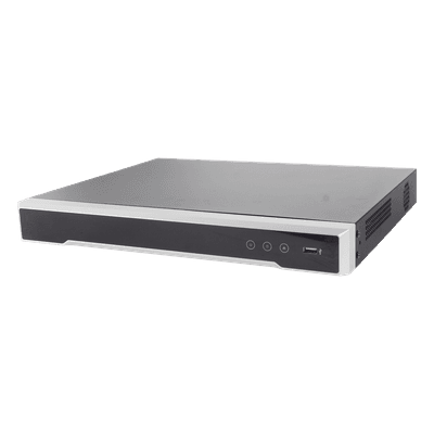 DVR  16 Canales 4K TURBOHD + 16 Canales IP / 8 Megapixel/ Audio por Coaxitron/ 2 Bahías de Disco Duro / 4 Canales de Audio / 16 Entradas de Alarma