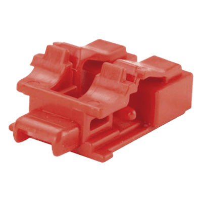 Kit de Bloqueo de Puertos / Fibra Óptica LC Duplex / 10 Unidades / Llave de Extracción Incluida / Color Rojo