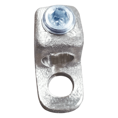 Conector Bornes a Cable / Bronce 100% / Borne 3/8 in / Cable 4-2/0 AWG / Sin Soldadura Exotérmica / 0.66x1.31x0.66 ft