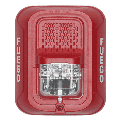 Lámpara Estroboscópica de Pared / Xenón de Alta Eficiencia / Nivel de Candelas Seleccionable / Diseño Compacto / Rango de Voltaje Ampliado