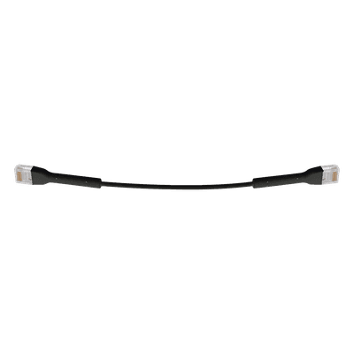 Cable Ethernet Cat6 / 22 cm (0.72 ft) / RJ45 / Diámetro ultrafino / Color negro