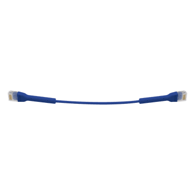 Cable Ethernet Patch / Cat6 / 22 cm (0.72 ft) / Conector RJ45 Flexible / Azul