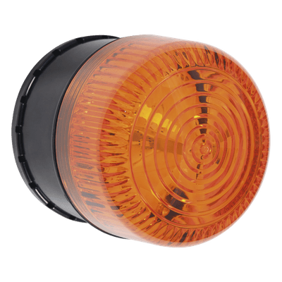 Microcontrolador de Alarma Sirena/Estrobo / 32 Sonidos / 8 Patrones LED / IP66 / Color Ámbar / Uso Exterior