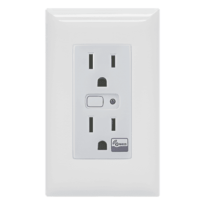 Tomacorriente Inteligente Z-Wave / 120 VCA 60 Hz / Carga 1800W Resistiva / Alcance 20.5 m (67.3 ft) / Empotrable Interior