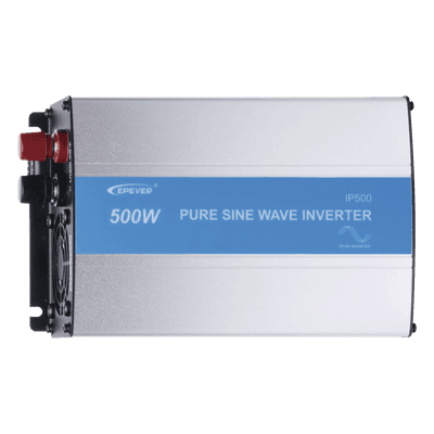 Inversor de Onda Senoidal Pura / 400 W Nominal / 500 W Pico / Entrada 24 VCC / Salida 120 VCA / 9.1 × 5.2 × 2.9 pulgadas