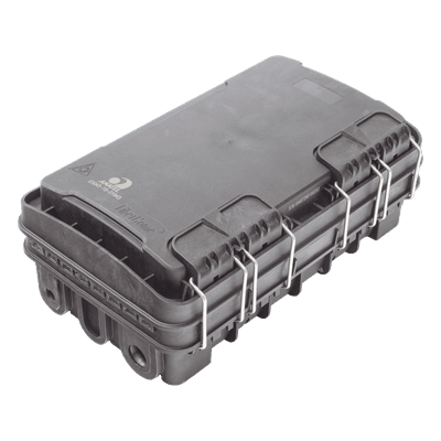 Caja de Distribución de Fibra Óptica / 24 Empalmes / 8 Puertos SC/APC / IP65 / Exterior / PP Resistente UV y Fuego