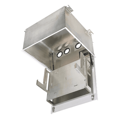 Gabinete de Techo Plenum / 2 UR Equipo Activo / 6 UR Parcheo / Acero / Blanco