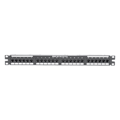 Panel de Parcheo de Impacto / Categoría 6A / 24 Puertos / 1UR / 1-500 MHz / 10GBASE-T