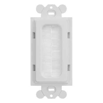 Inserto de Cepillo para Placa Frontal GFCI / ABS / 0.15' x 0.07' x 0.15' / Blanco / RoHS