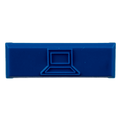 Iconos de Datos / Mini-Com / 14.2 mm Ancho / 2 mm Profundidad / 4.6 mm Altura / ABS / Paquete 100 / Azul
