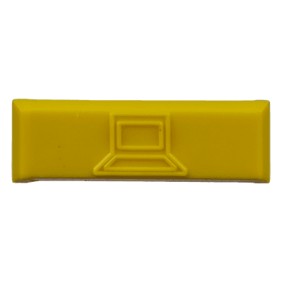 Iconos de Identificación / Plástico ABS / 14.2 x 2 x 4.6 mm / Amarillo / Paquete 100 uds / Mini-Com